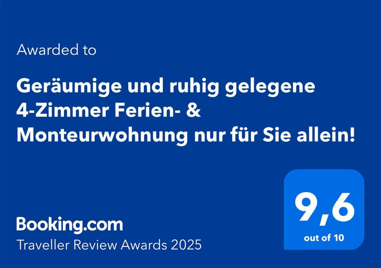 4 Zimmer Geraeumige Und Ruhig Gelegene Ferien- Und Monteurwohnung Nur Fuer Sie Allein Aujvari Vermietungen Spiegelberg Eksteriør billede